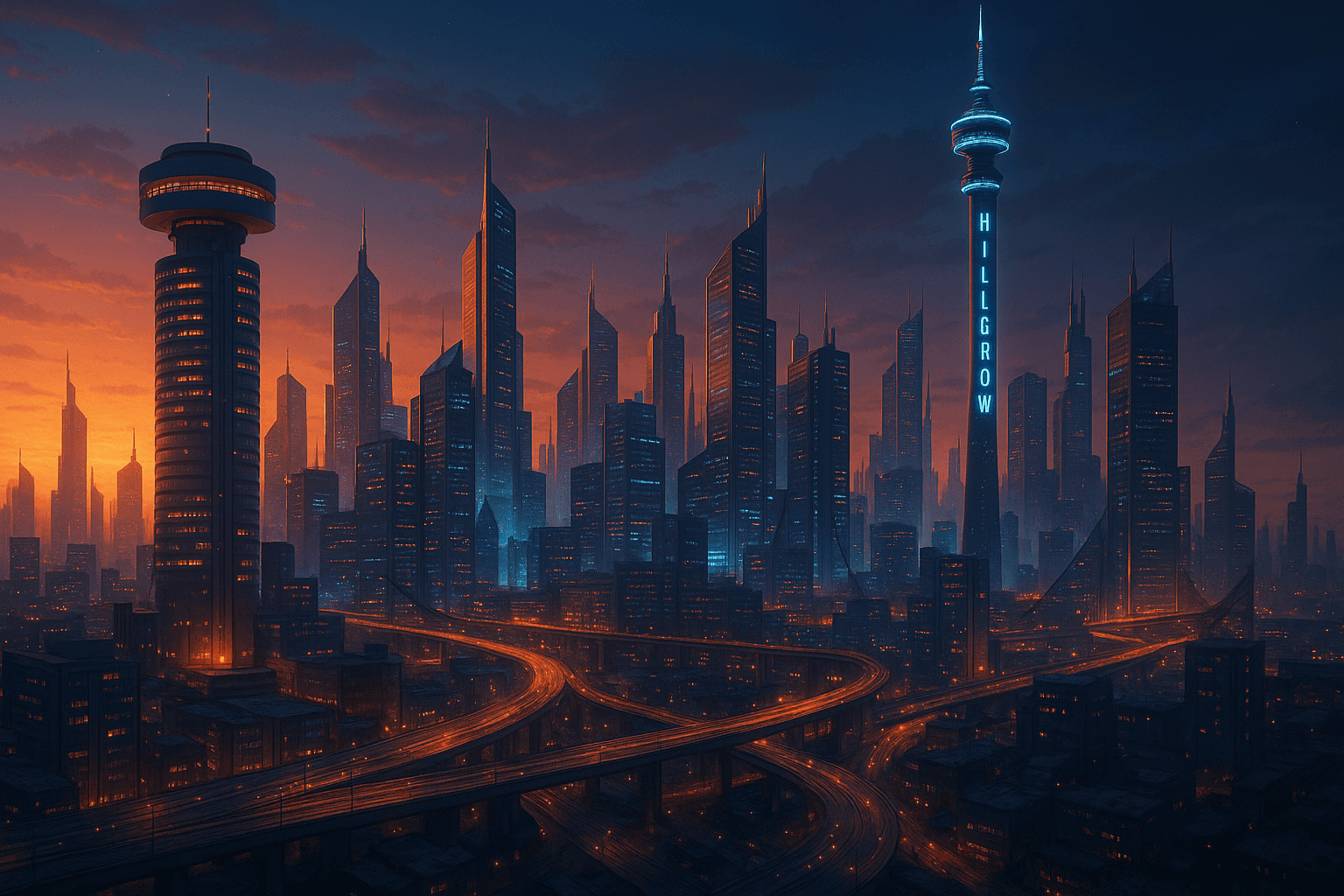 Johannesburg smart city background
